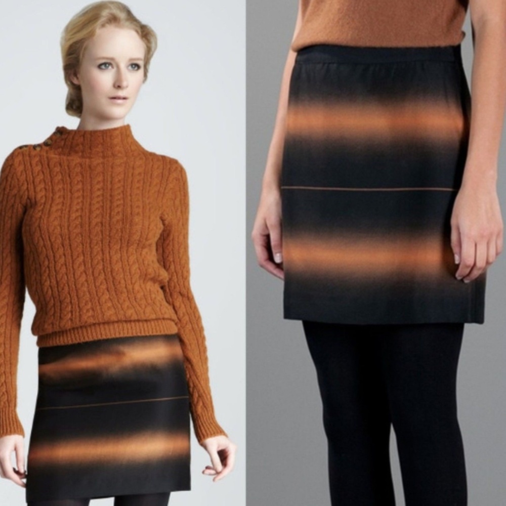 NEW MARC by Marc Jacobs 6 Lida Nutmeg Ombre Skirt